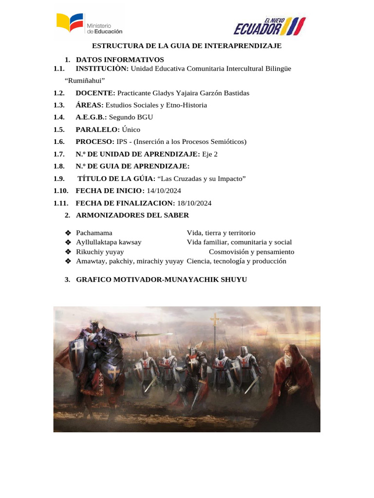 Impacto de las Cruzadas en Europa | PDF | Cruzadas | Edades medias