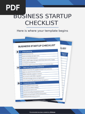 Business Startup Checklist by Slidesgo