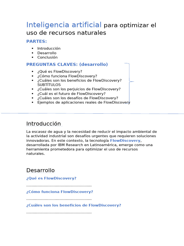 Inteligencia Artificial para Optimizar El Uso de Recursos Naturales | PDF