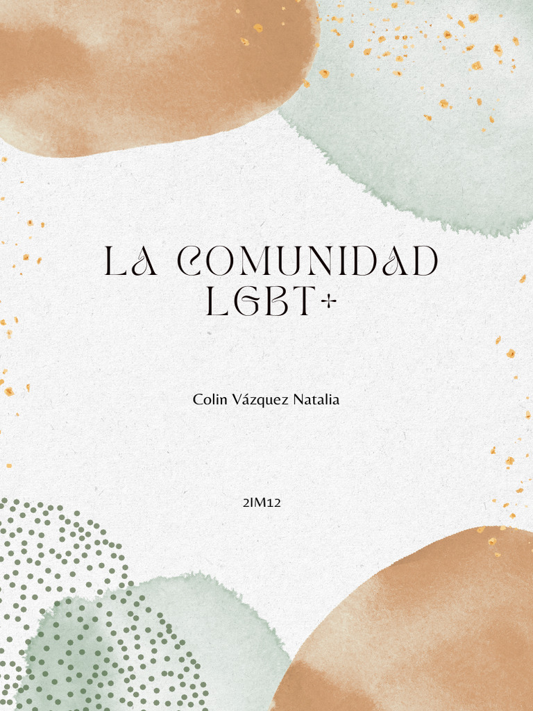 Derechos y diversidad en la comunidad LGBT | PDF | Estudios LGBTQIA+ | LGBT