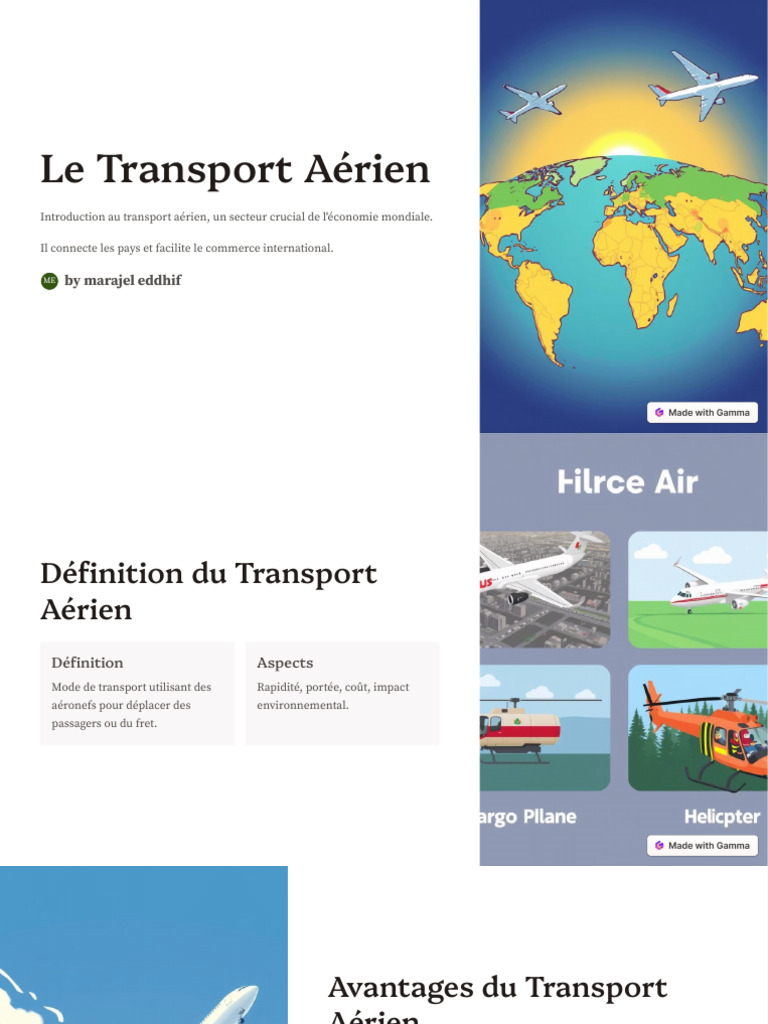 Introduction au Transport Aérien | PDF | Technologie et ingénierie
