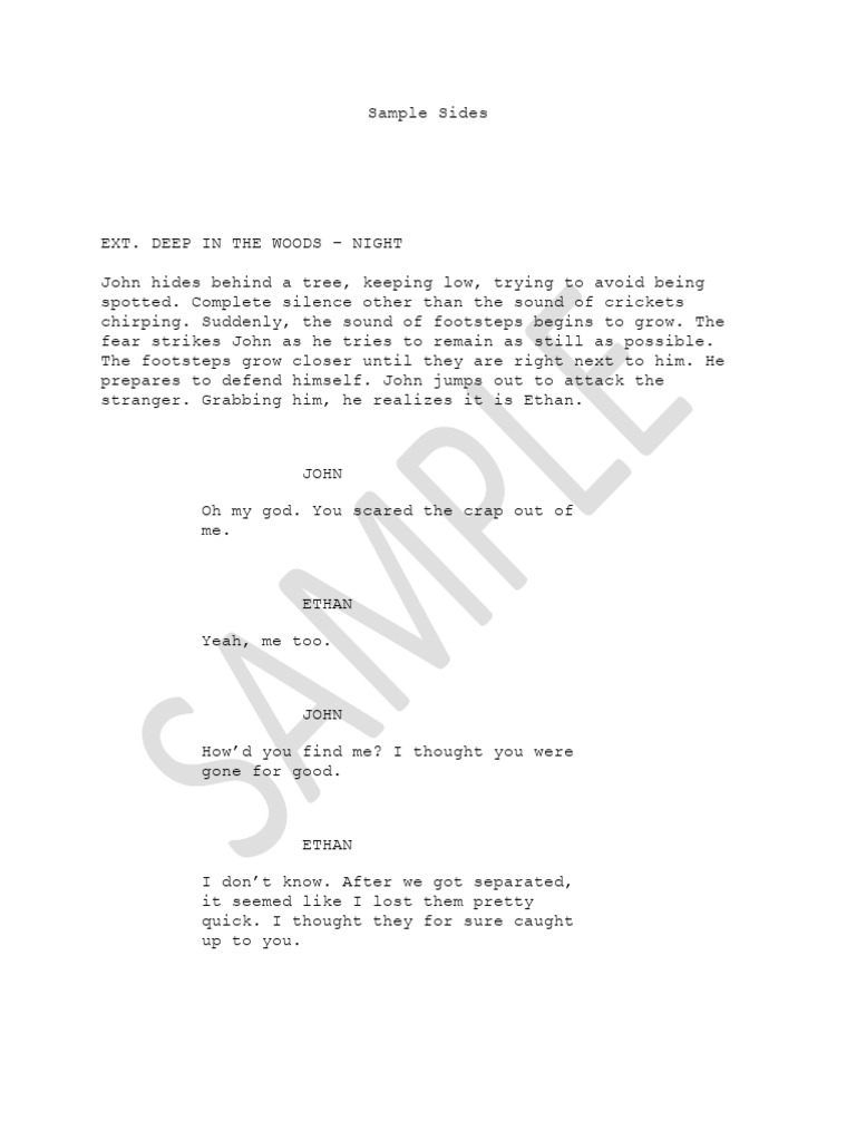 Suspenseful Woods Encounter Sides | PDF