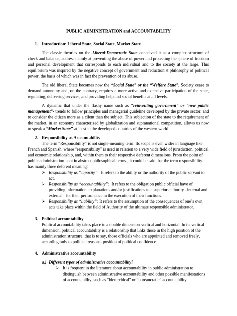 Public Administration and Accountability Insights | PDF ...