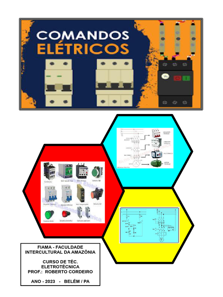 Comandos Elétricos Novo 1 | PDF | Relé | Rede elétrica