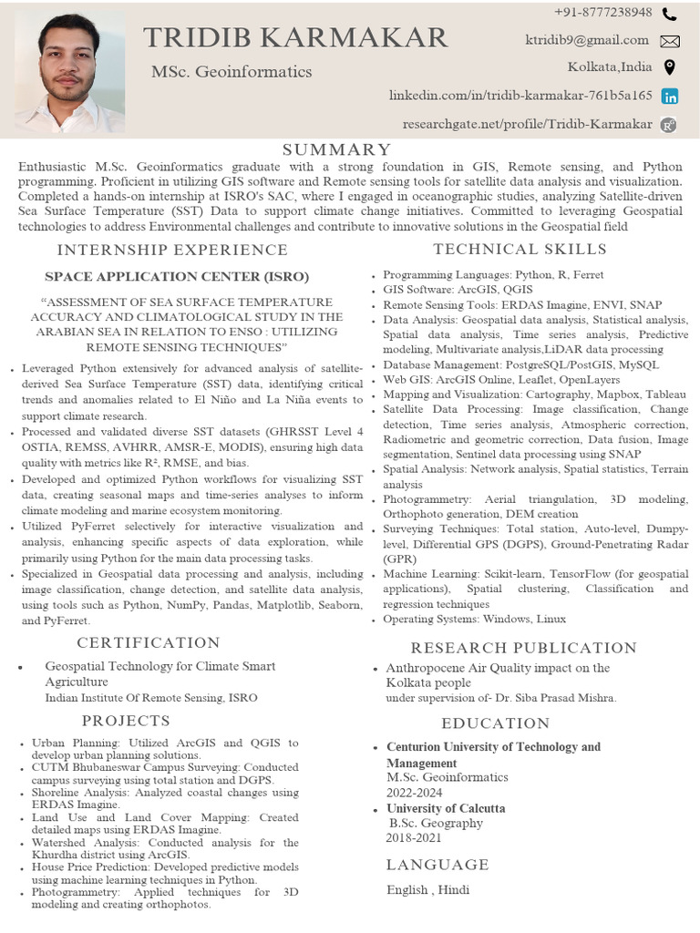 Resume 202410231251 | PDF | Geographic Information System | Spatial ...