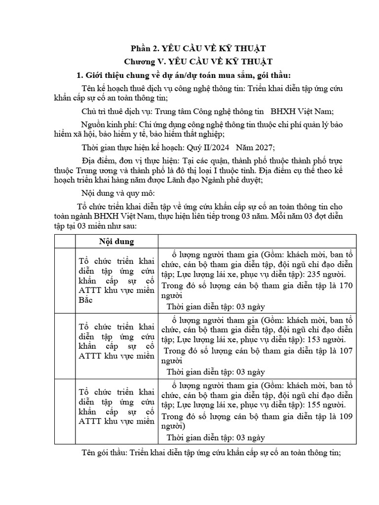Chuong V - Yeu Cau Ve Ky Thuat (Final) | PDF