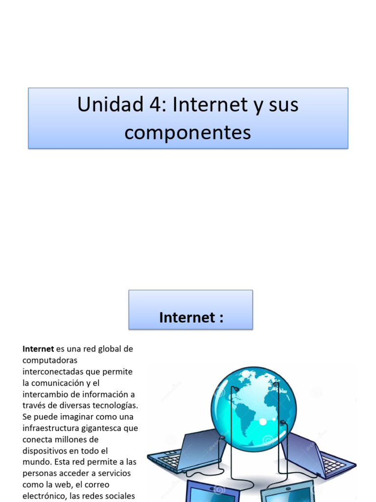 Internet y Sus Componentes y Internet Como Medio de Aprendizaje | PDF ...