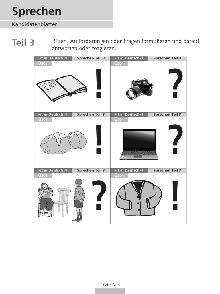 Aufgabe - Sprechen Teil 3 | PDF
