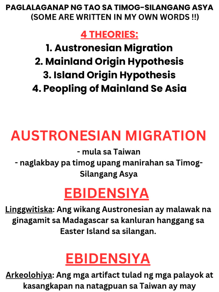 Paglalaganap NG Tao Sa Timog Silangang Asya - 20241014 - 193520 - 0000 ...