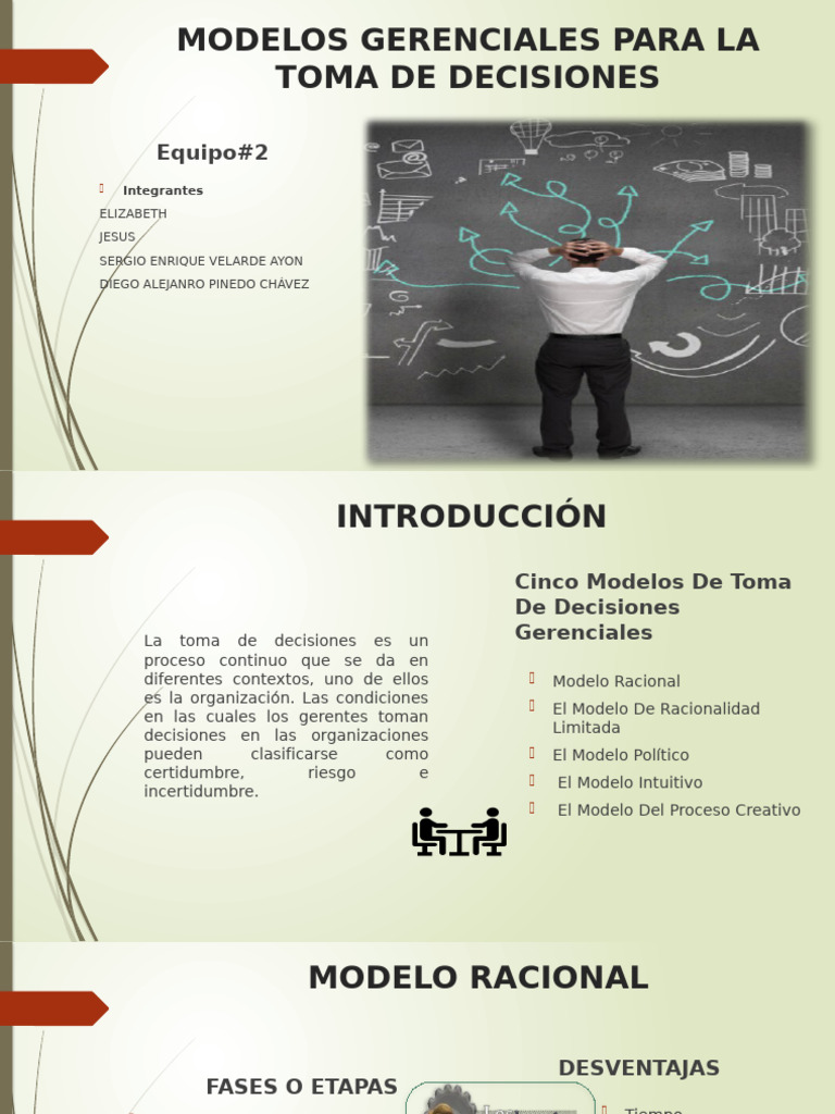 Modelos Gerenciales para La Toma de Decisiones Aumentado | PDF | Toma ...