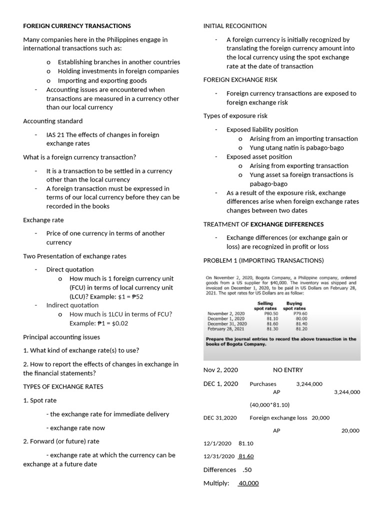 Foreign currency transactions pdf consolidation business