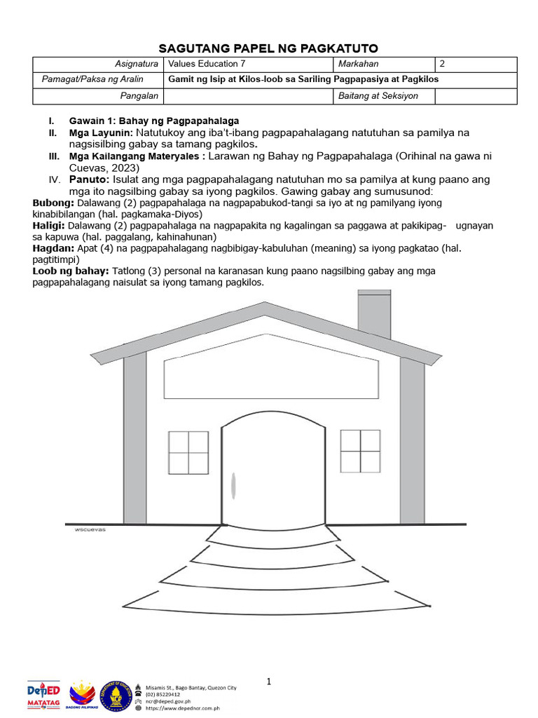 Q2 Worksheet 1 PDF