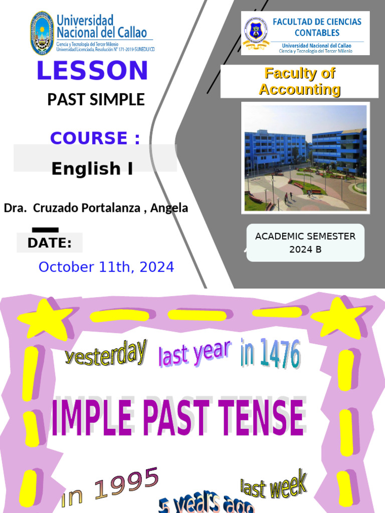 Past Simple STUDENT 2024 | PDF | Verb | English Language