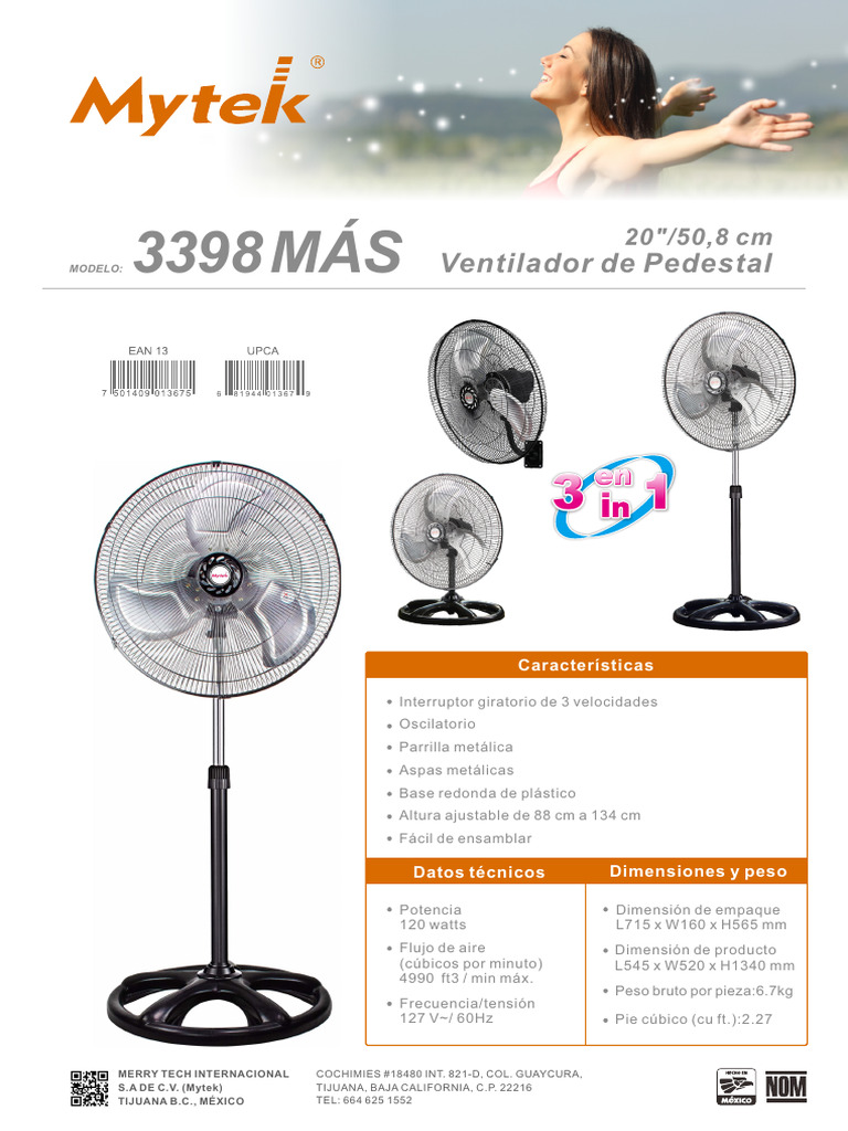 3398-Plus Ficha Tecnica | PDF