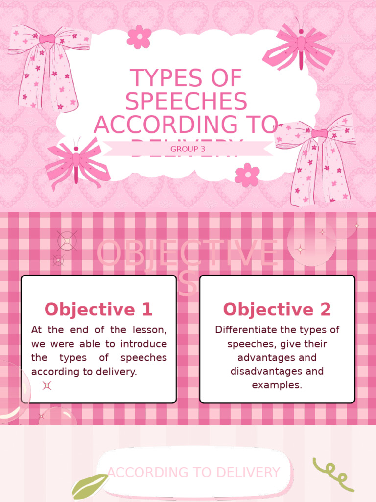Types of Speeches by Delivery Method | PDF | Communication | Cognition