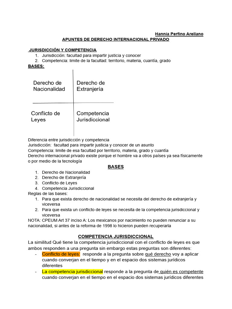Jurisdicción y Competencia en Derecho Internacional | PDF ...
