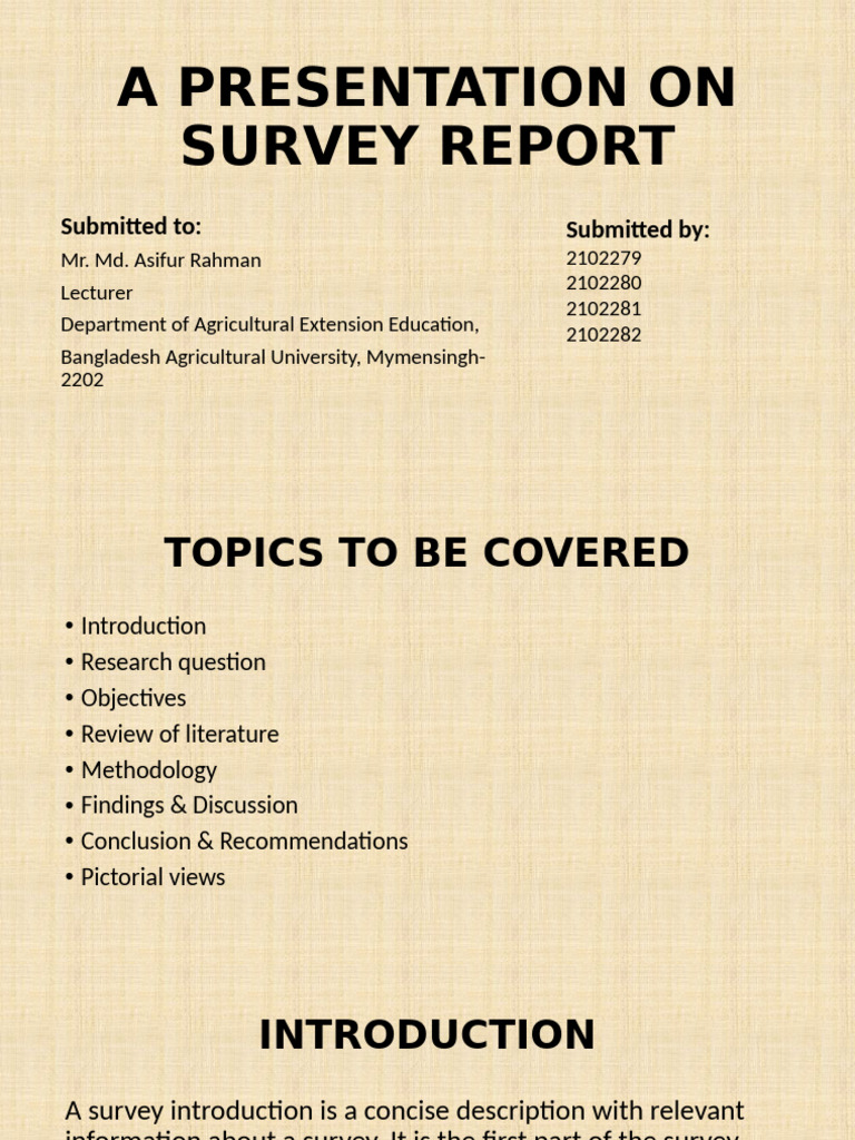 Survey Report on Farmers' Smartphone Use | PDF | Survey Methodology ...
