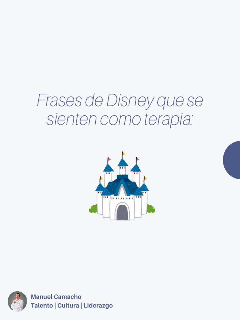 Frases de Disney Que Se Sienten Como Terapia | PDF | Relaciones ...