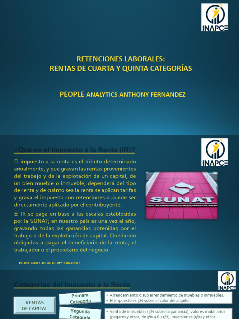 SESION 3 - Rentas de 4ta y 5ta Categorías | PDF | Impuesto sobre la ...
