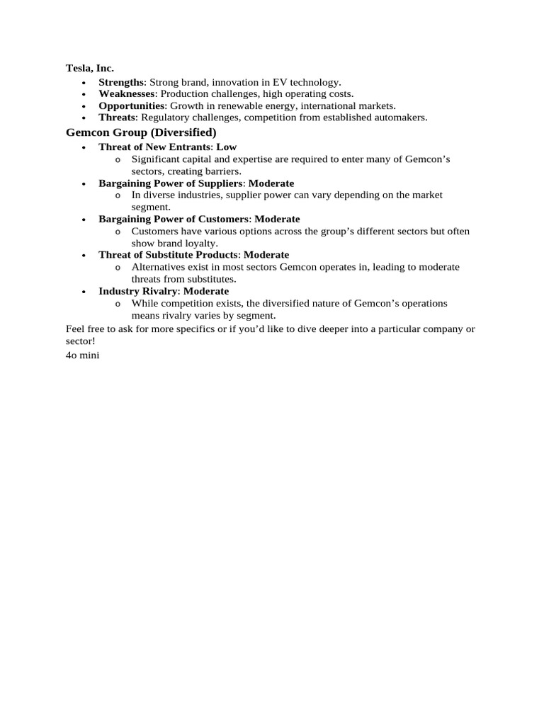 Tesla | PDF | Finance & Money Management | Technology & Engineering