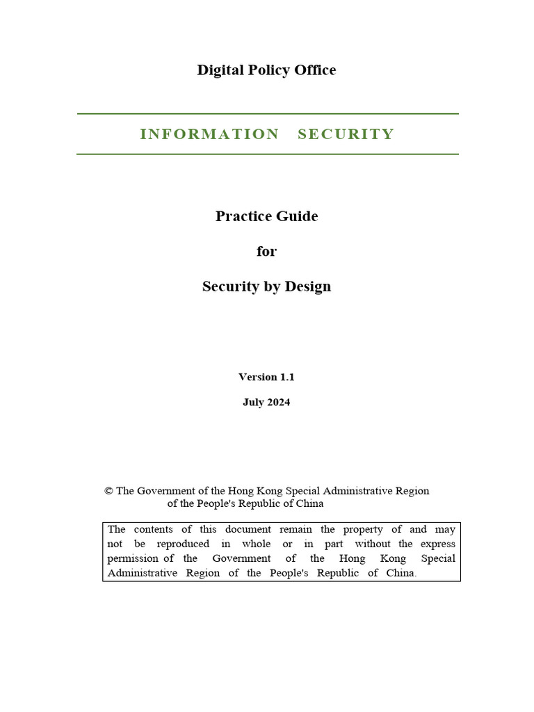 PG For Security by Design - EN | PDF | Software Development Process ...