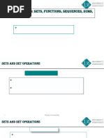 Lecture 1 - Sets and Sets Operations - Updated PDF | PDF | Set ...