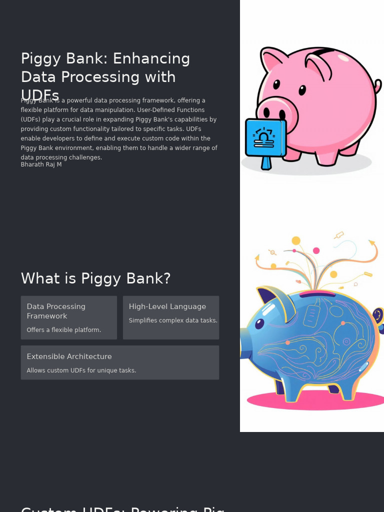 Piggy bank enhancing data processing with udfs pdf compiler debugging