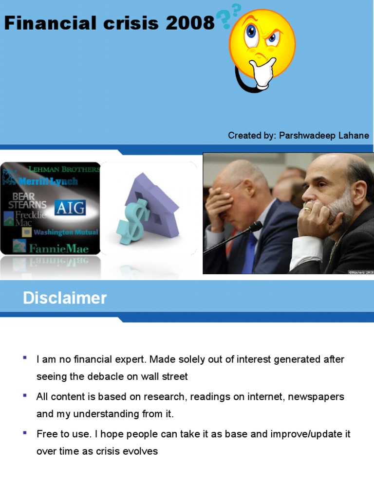 Financial Crisis 2008 | PDF | Collateralized Debt Obligation | Mortgage ...