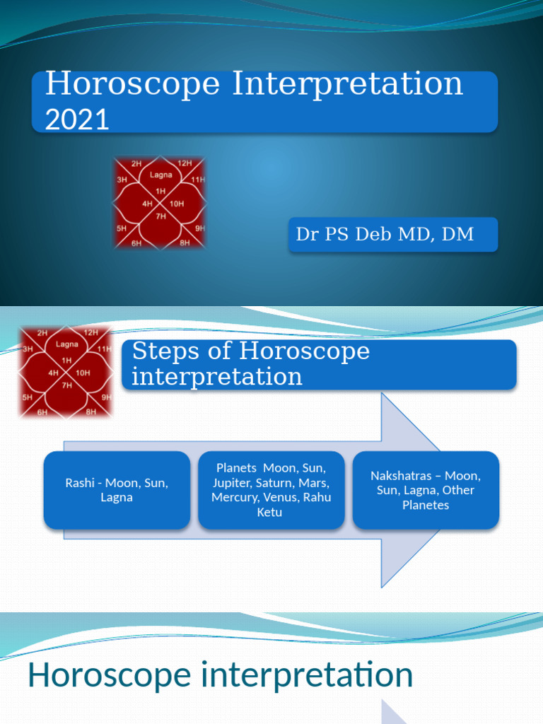 Steps in Horoscope Interpretation | PDF | Planets In Astrology ...