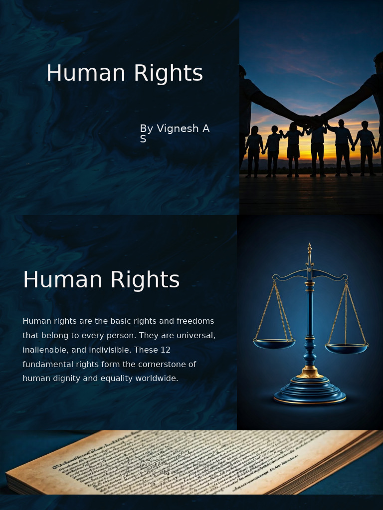 Vignesh A S - Human Rights | PDF | Human Rights | Discrimination