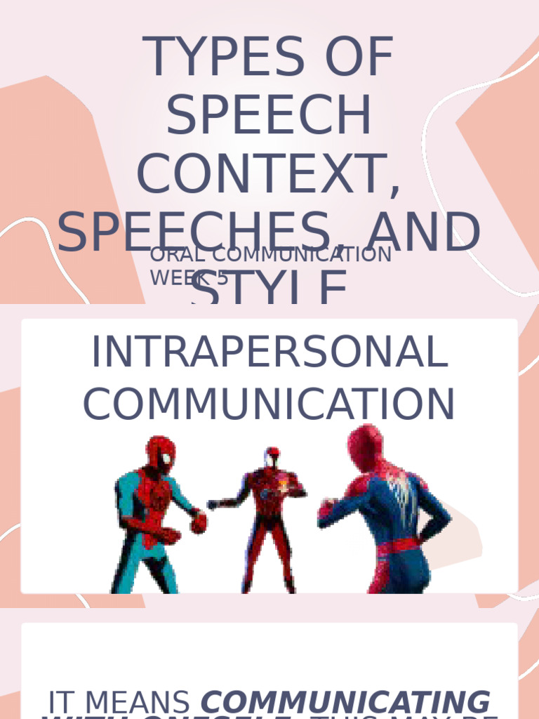 Types of Speech and Communication Styles | PDF | Communication ...