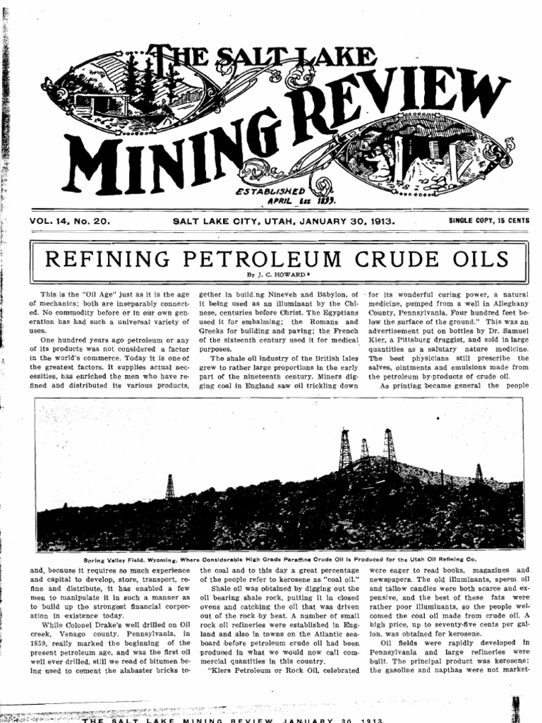 Refining Crude Oil: Historical Insights | PDF | Oil Refinery | Petroleum