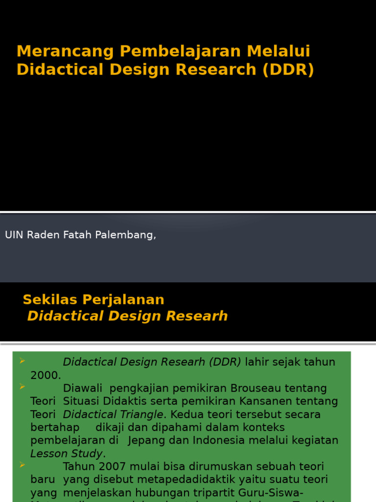 Merancang Pembelajaran Melalui Didactical Design Research (DDR) | PDF ...