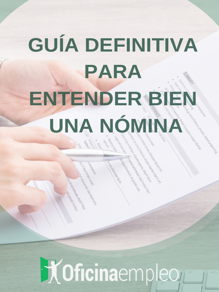Guía para Entender Una Nómina | PDF | Cheque de pago | Salario