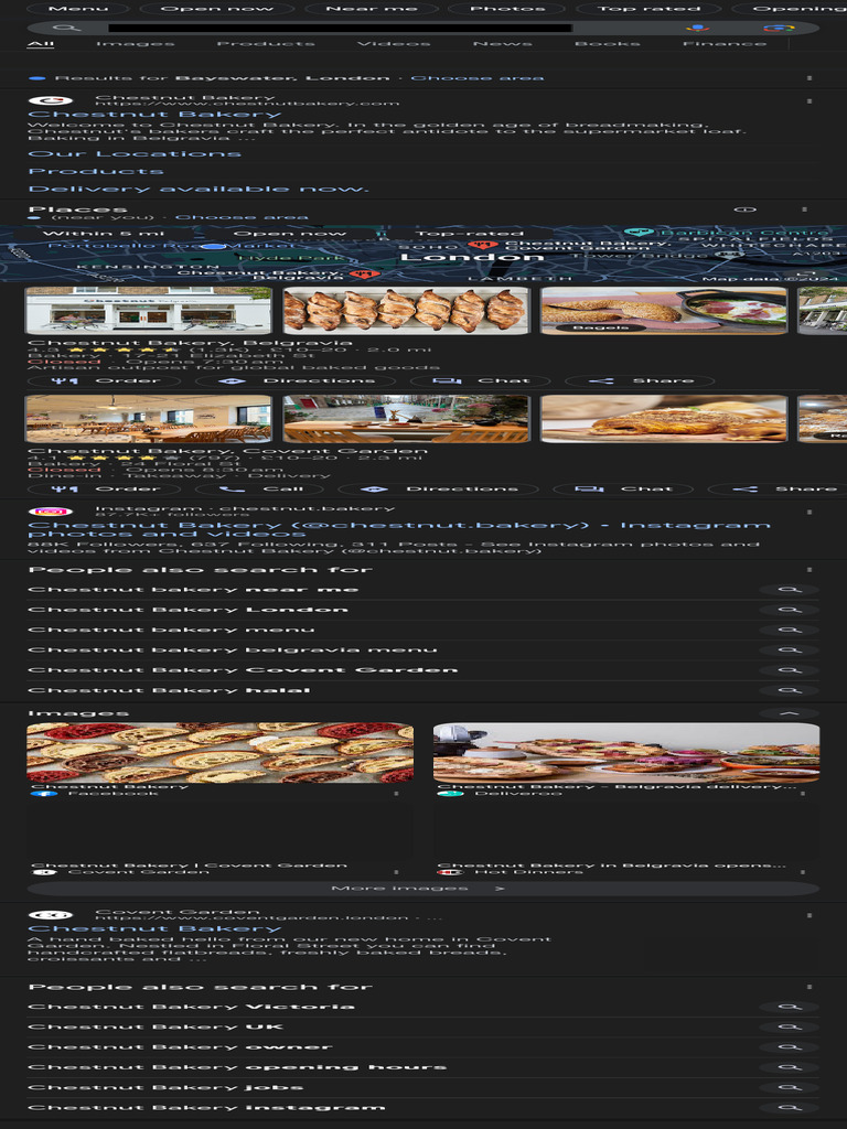 Chestnut Bakery Locations and Menu | PDF | Bakery | Baked Goods