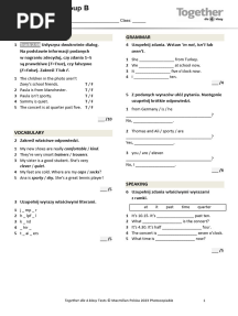 Together Kl4 U2 Unit Test Standard B