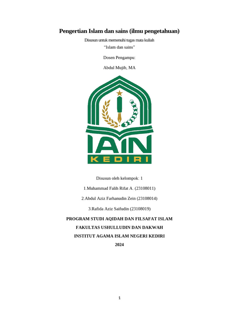 Islam Dan Sains | PDF