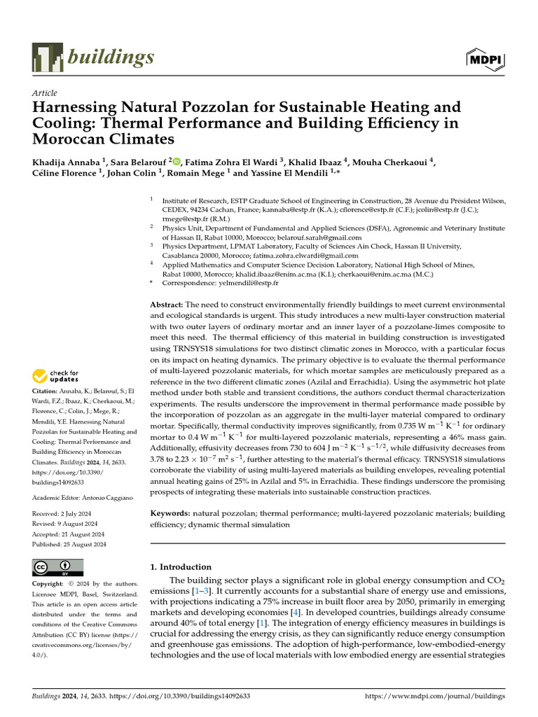 Sustainable Heating with Natural Pozzolan | PDF | Efficient Energy Use ...