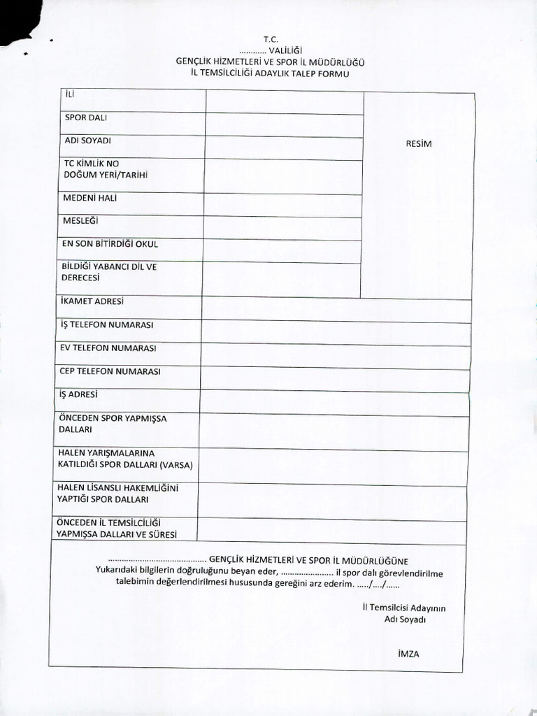 Saca Bulgu Kayıt Formu : İdareciler için Genel Form, Çizelge ve ...