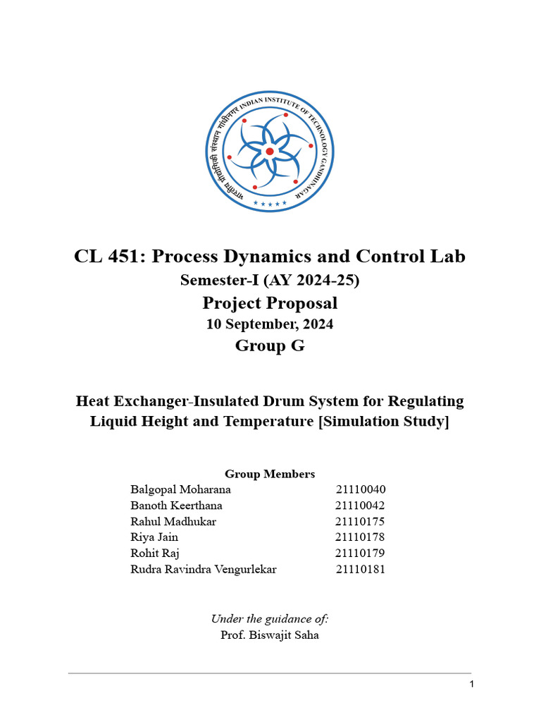 Heat Exchanger Control Simulation Project | PDF | Flow Measurement | Heat