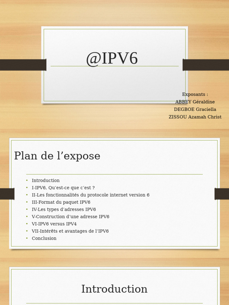 Comprendre l'IPV6 et ses avantages | PDF | I Pv6 | Protocoles Internet