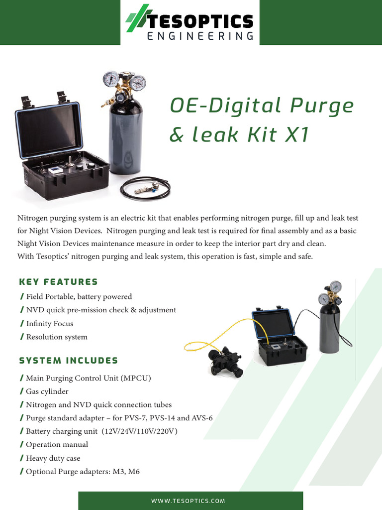 OE Digital Purge Leak Kit X1 | PDF