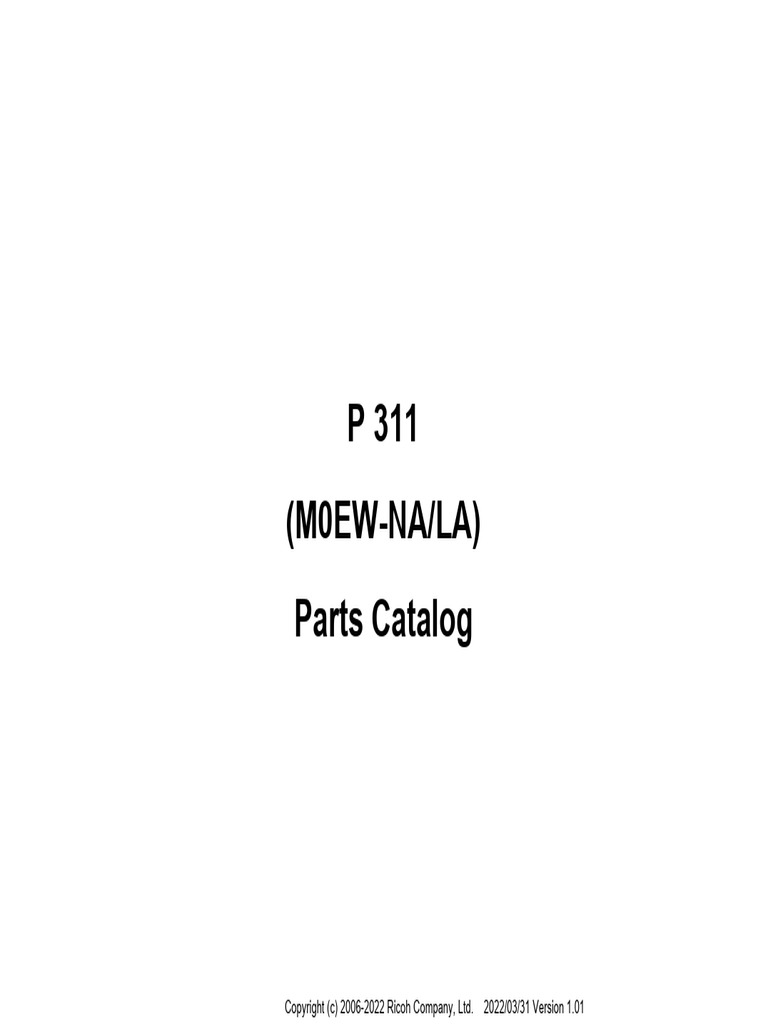 Parts P311 | PDF | Machines | Mechanical Engineering