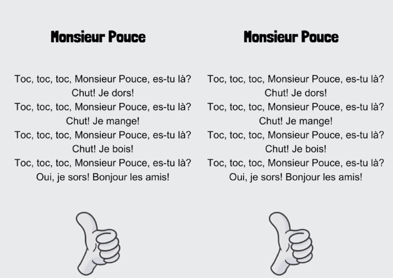 Monsieur Pouce | PDF