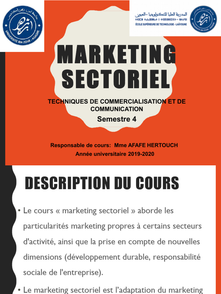 Marketing Sectoriel : Techniques et Approches | PDF | Commercialisation ...