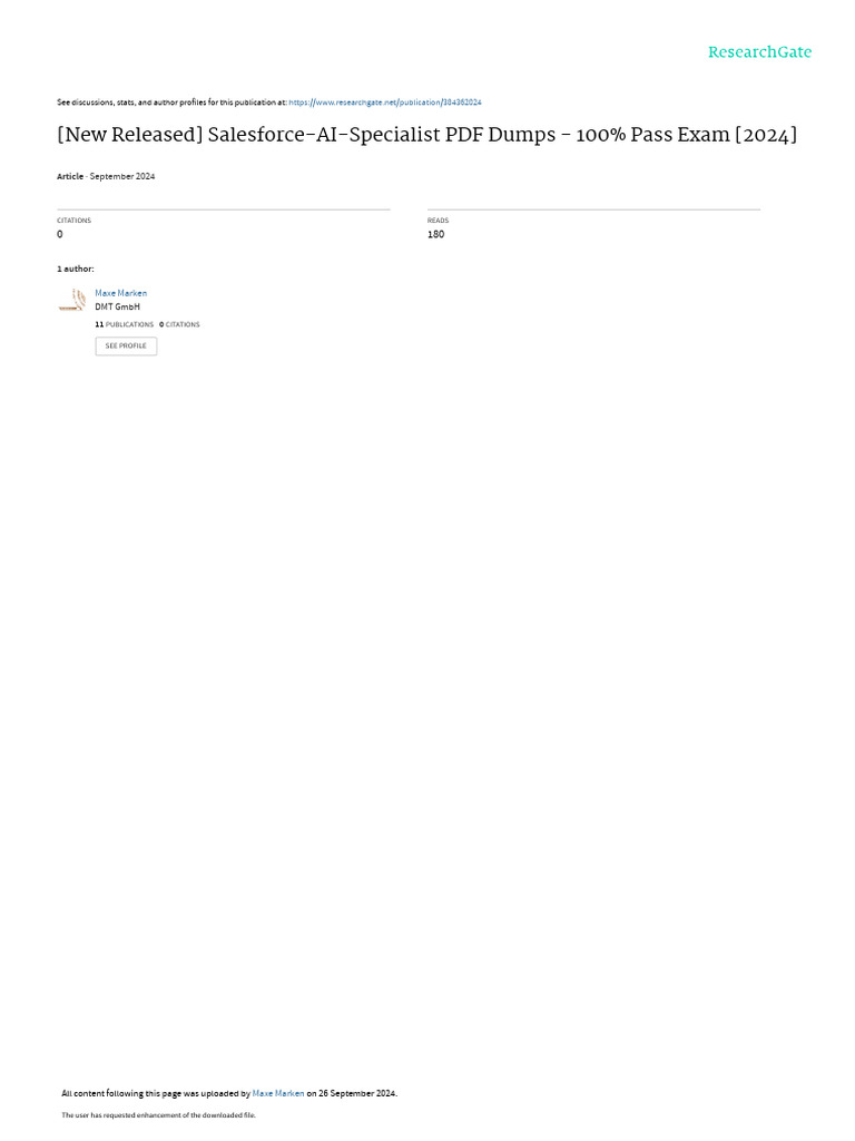 Salesforce AI Specialist | PDF | Artificial Intelligence | Intelligence ...