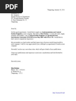 Surat Lamaran Pekerjaan Bahasa Inggris Via Email Pdf