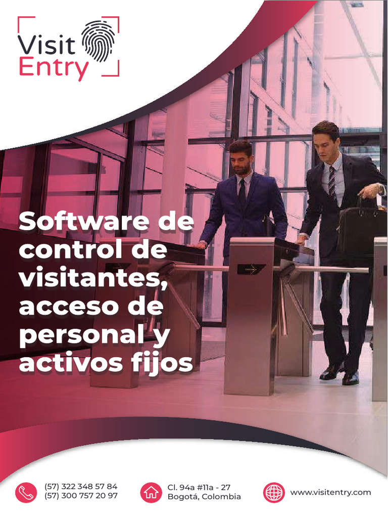Brochure Visit Entry 2023 v2 | PDF | Aplicación movil | Biometría