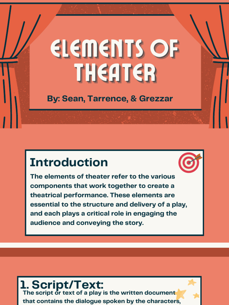 Elements of theater pdf plot narrative play theatre 