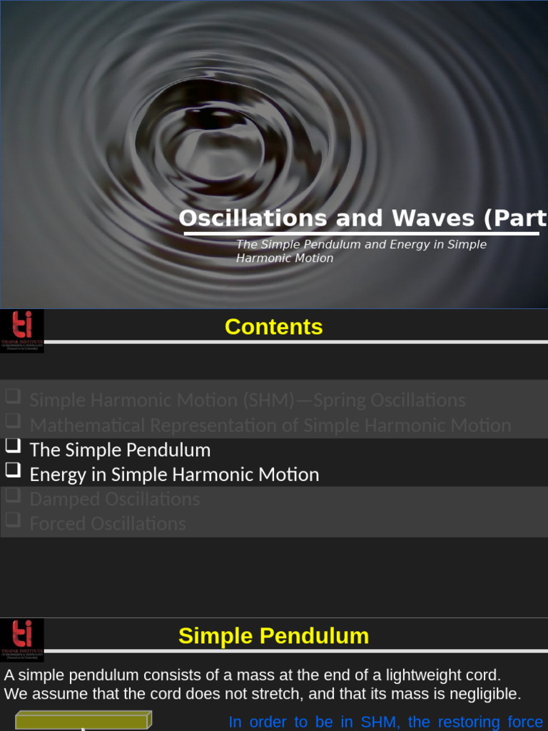 Oscillations and Waves - 2 | PDF | Oscillation | Periodic Phenomena